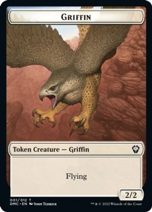 Zombie Knight    Griffin Double-Sided Token [Dominaria United Commander Tokens] Online Sale