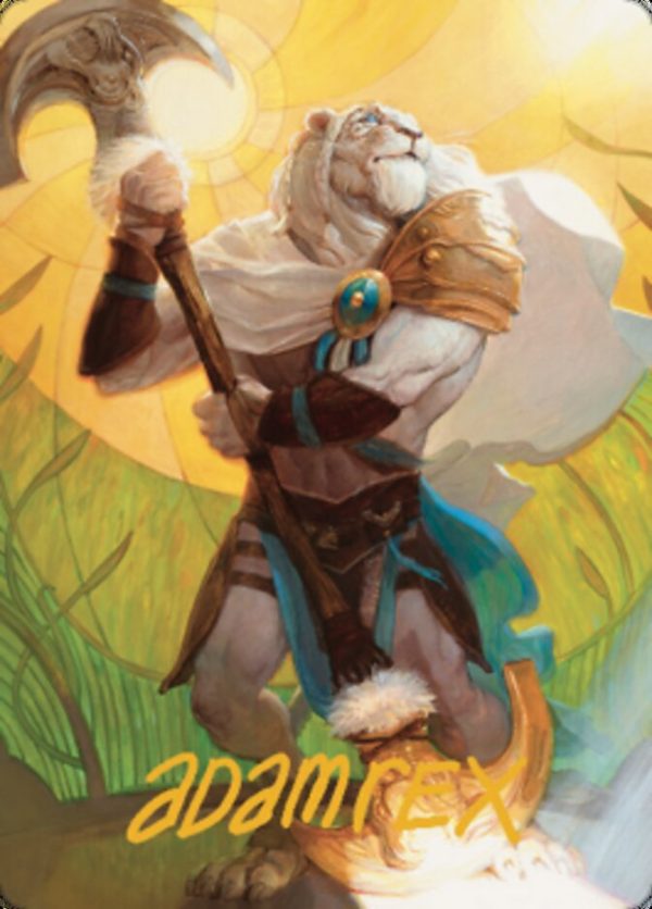 Ajani, Sleeper Agent Art Card (Gold-Stamped Signature) [Dominaria United Art Series] Cheap