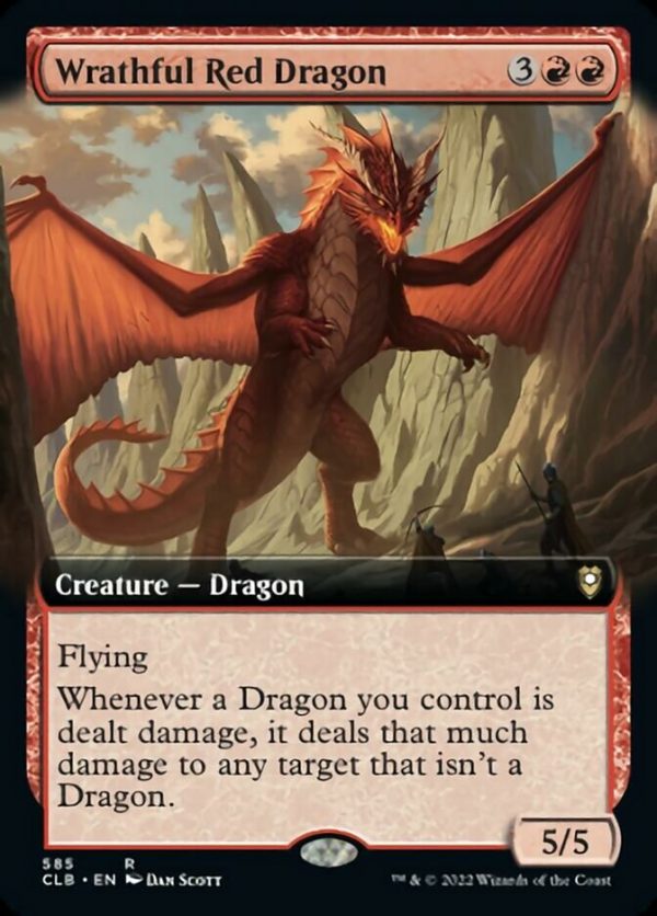 Wrathful Red Dragon (Extended Art) [Commander Legends: Battle for Baldur s Gate] Online