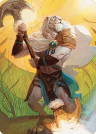 Ajani, Sleeper Agent Art Card [Dominaria United Art Series] Sale