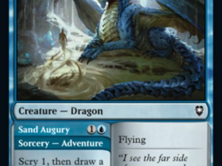 Young Blue Dragon    Sand Augury [Commander Legends: Battle for Baldur s Gate] For Cheap