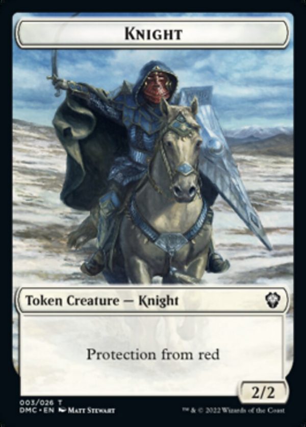 Zombie Knight    Knight Double-Sided Token [Dominaria United Commander Tokens] Online Hot Sale