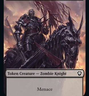 Zombie Knight    Goblin Double-Sided Token [Dominaria United Commander Tokens] Hot on Sale