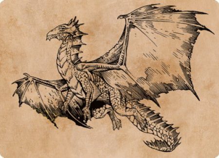 Ancient Bronze Dragon Art Card (58) [Commander Legends: Battle for Baldur s Gate Art Series] Online Hot Sale