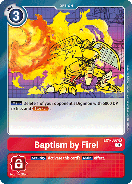 Baptism by Fire! [EX1-067] [Classic Collection] Hot on Sale