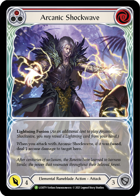 Arcanic Shockwave (Red Extended Art) [LGS079] (Promo)  Rainbow Foil Discount