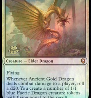 Ancient Gold Dragon [Commander Legends: Battle for Baldur s Gate Prerelease Promos] For Sale