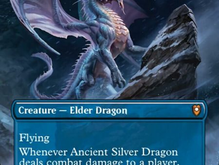 Ancient Silver Dragon (Borderless Alternate Art) [Commander Legends: Battle for Baldur s Gate] Online Sale