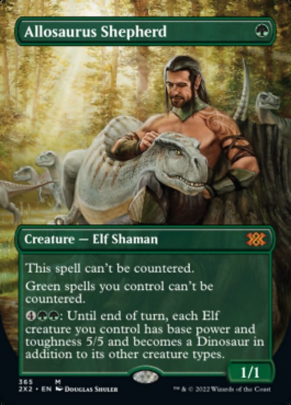 Allosaurus Shepherd (Borderless Alternate Art) [Double Masters 2022] Discount