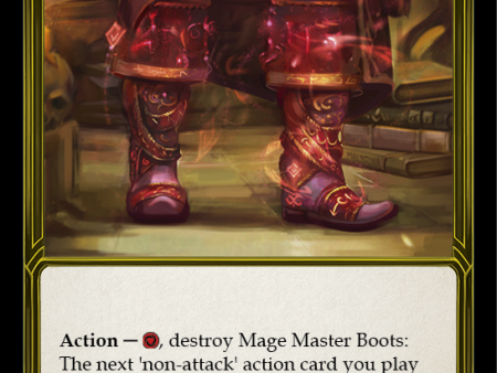 Mage Master Boots (Golden) [FAB067] (Promo)  Cold Foil Online