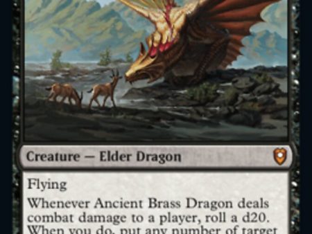 Ancient Brass Dragon [Commander Legends: Battle for Baldur s Gate] Cheap