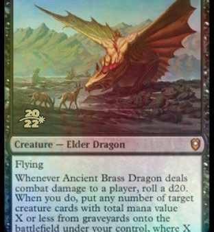 Ancient Brass Dragon [Commander Legends: Battle for Baldur s Gate Prerelease Promos] on Sale