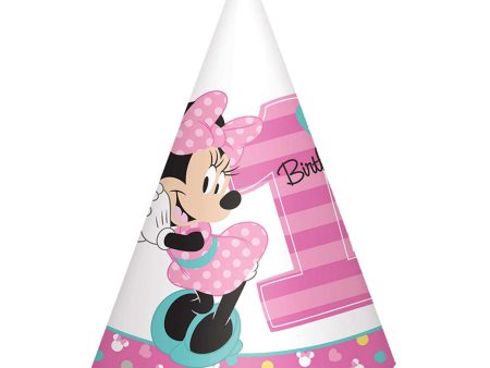 Minnie s Fun To Be One Paper Cone Hats 8pcs For Sale