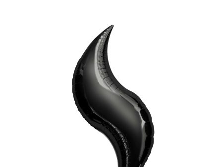 Black Curve Foil Balloon 28in For Discount