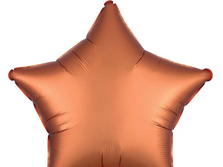 Amber Satin Luxe Star Foil Balloon 45cm Sale