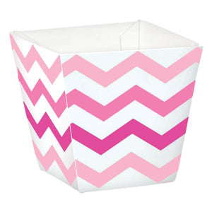 Pink Paper Mini Chevron Snack Treat Cups 36pcs Cheap