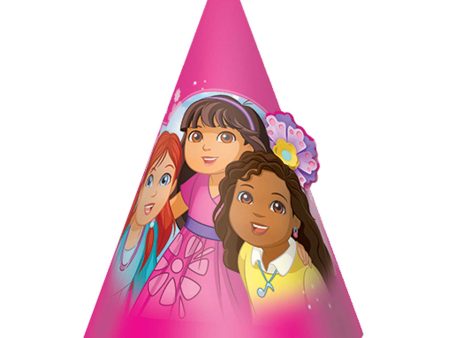 Dora And Friends Cone Hats- Paper, 8pcs For Cheap