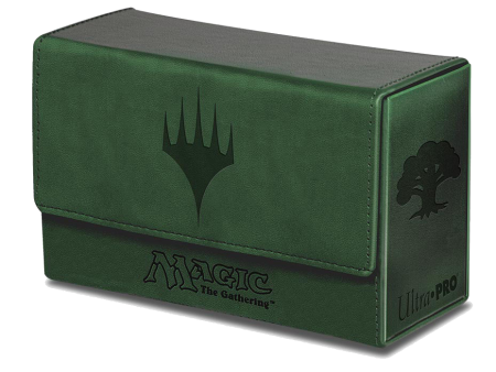 Ultra Pro - Dual Flip Box Green Mana for Magic (Matte Finish) Online