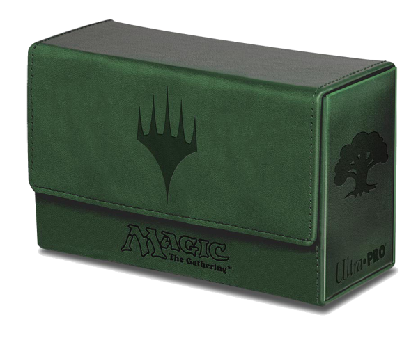 Ultra Pro - Dual Flip Box Green Mana for Magic (Matte Finish) Online