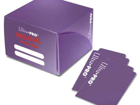 Ultra Pro - PRO Dual Standard Purple Deck Box (180) Online Sale