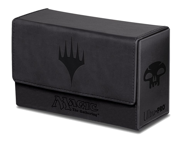 Ultra Pro - Dual Flip Box Black Mana for Magic (Matte Finish) Online now